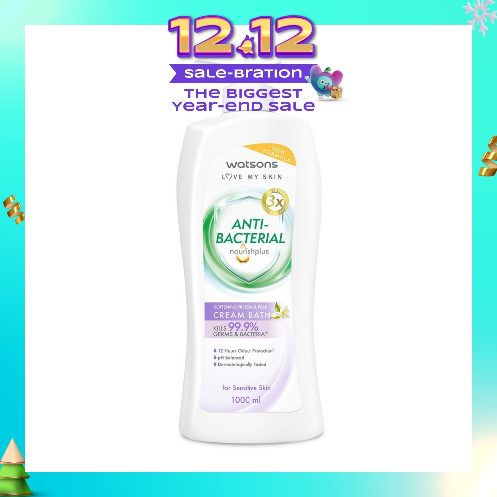 Anti-Bacterial Softening Freesia & Pear Cream Bath (For Sensitive Skin) 1000ml