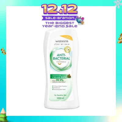 WATSONS Anti-Bacterial Protecting Pine Cream Bath (For Sensitive Skin) 1000ml
