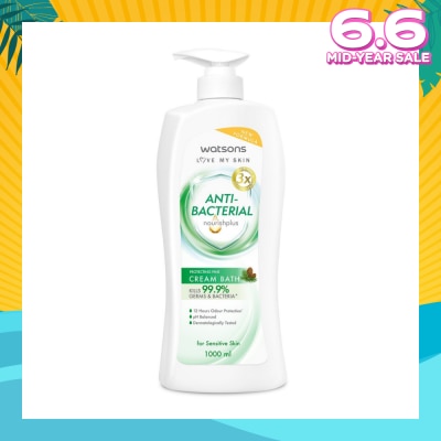 WATSONS Anti-Bacterial Protecting Pine Cream Bath (For Sensitive Skin) 1000ml