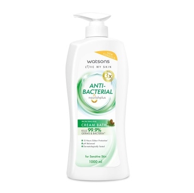 WATSONS Anti-Bacterial Protecting Pine Cream Bath (For Sensitive Skin) 1000ml