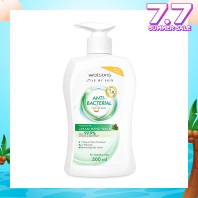 WATSONS Anti-Bacterial Protecting Pine Cream Hand Wash (For Sensitive Skin) 500ml