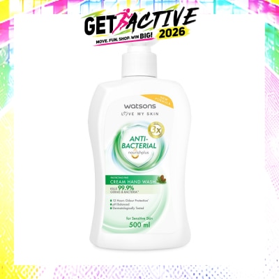 WATSONS - Anti-Bacterial Protecting Pine Cream Hand Wash (For Sensitive Skin) 500ml image