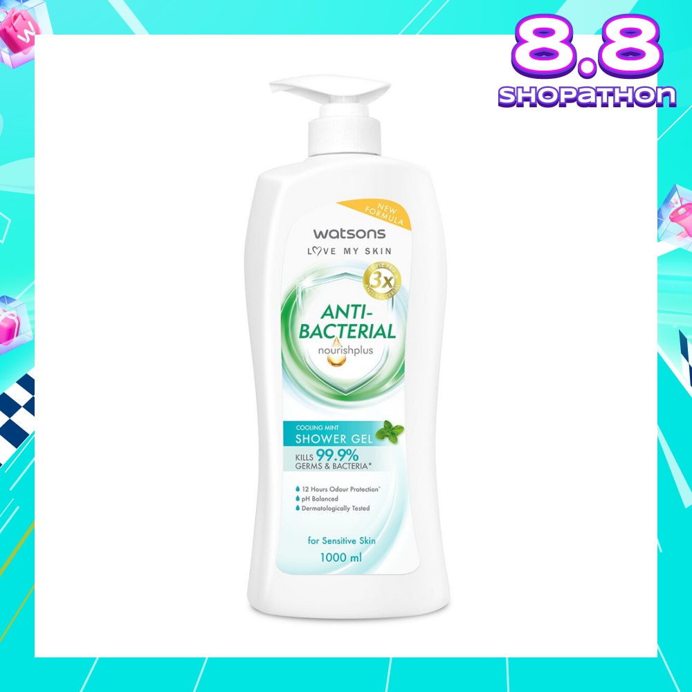 Anti-Bacterial Cooling Mint Shower Gel (For Sensitive Skin) 1000ml