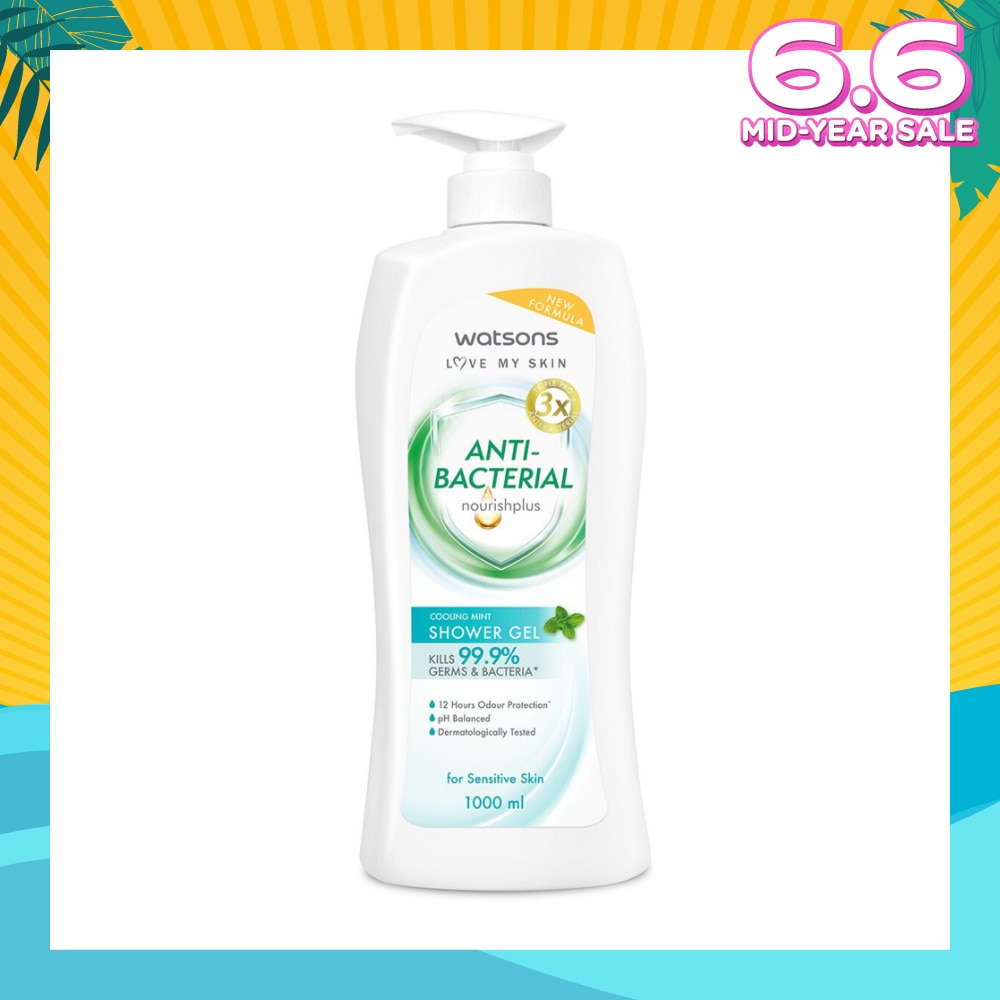 Anti-Bacterial Cooling Mint Shower Gel (For Sensitive Skin) 1000ml