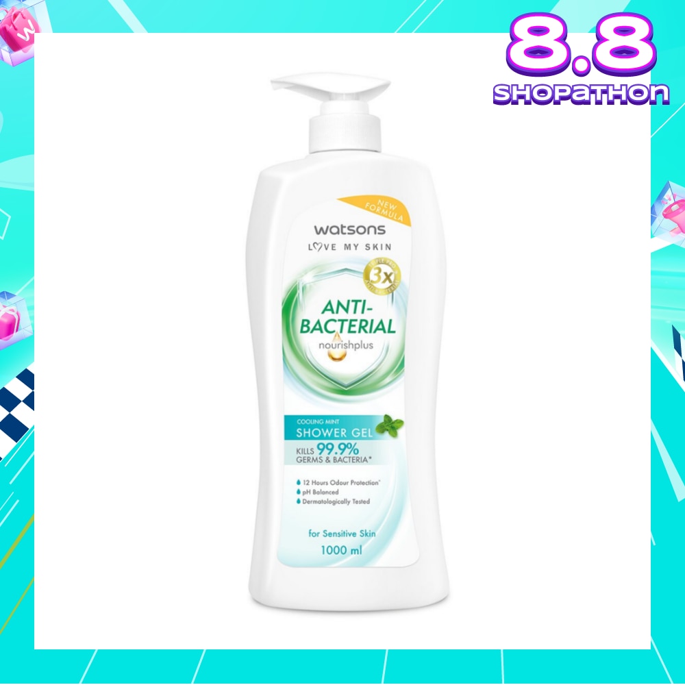Anti-Bacterial Cooling Mint Shower Gel (For Sensitive Skin) 1000ml