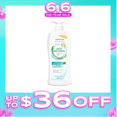 WATSONS - Anti-Bacterial Cooling Mint Shower Gel 1000ml