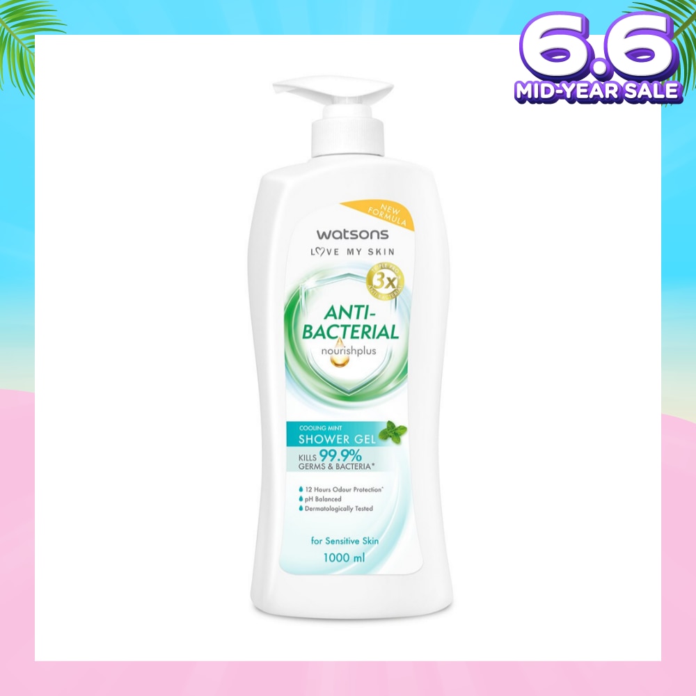 Anti-Bacterial Cooling Mint Shower Gel (For Sensitive Skin) 1000ml