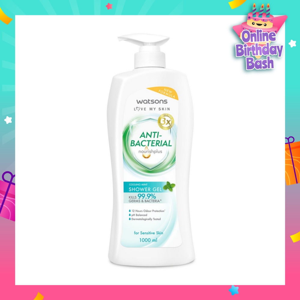 Anti-Bacterial Cooling Mint Shower Gel (For Sensitive Skin) 1000ml