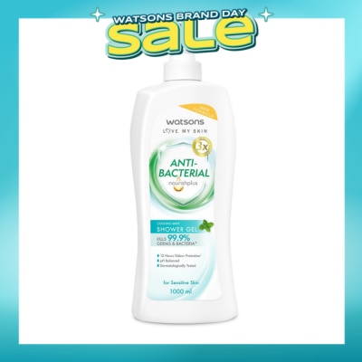 WATSONS - Anti-Bacterial Cooling Mint Shower Gel 1000ml