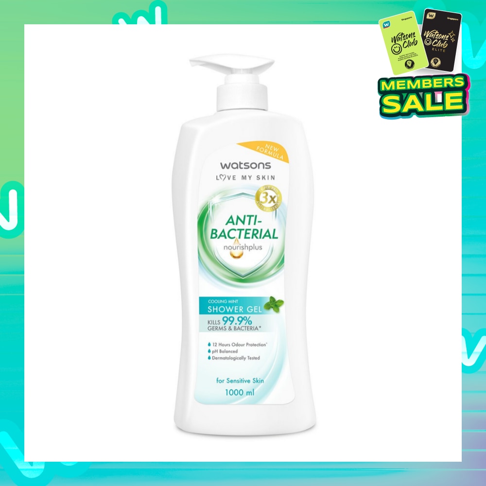 Anti-Bacterial Cooling Mint Shower Gel 1000ml (Expiry: Mar`2026)