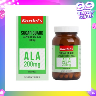 KORDEL'S Sugar Guard Alpha Lipoic Acid 200mg 60s