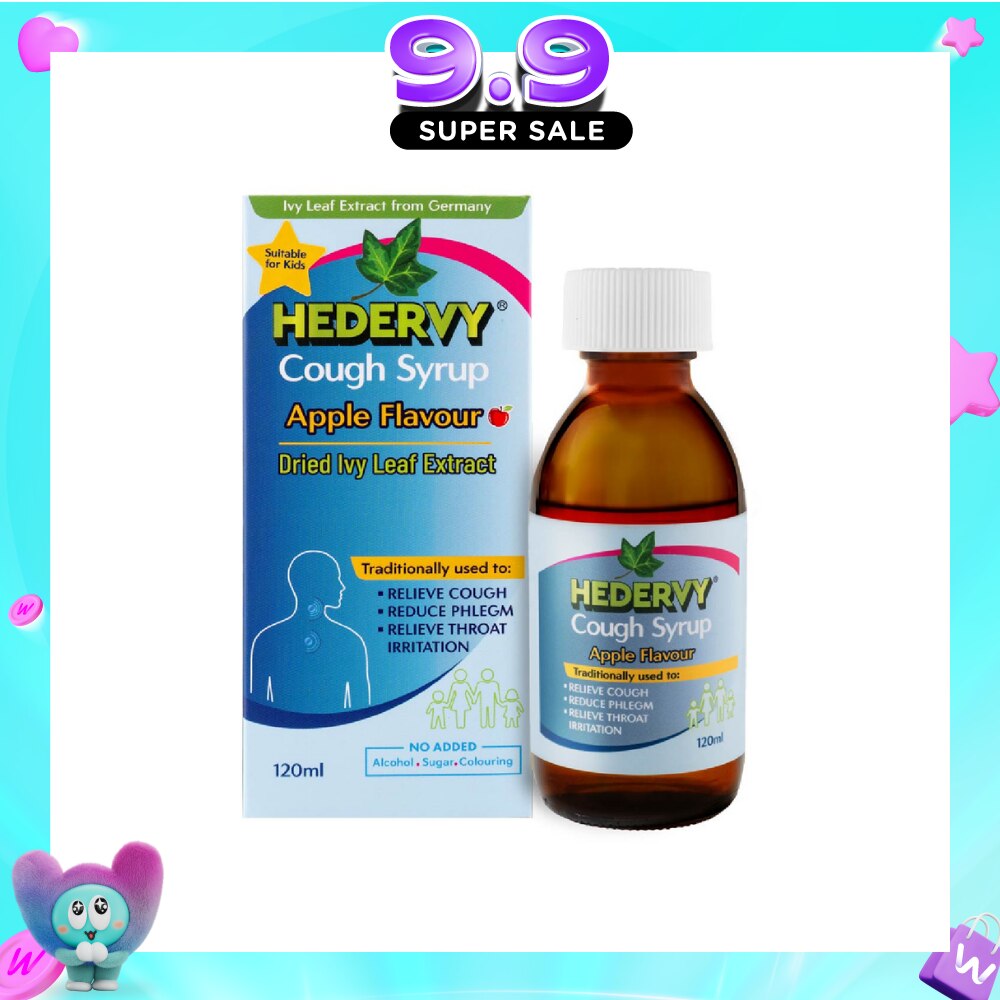 Cough Syrup Apple (Suitable For Kids, To Relieve Cough, Reduce Phlegm & Relieve Throat Irritation) 120ml (Expiry: Jun`2027) image