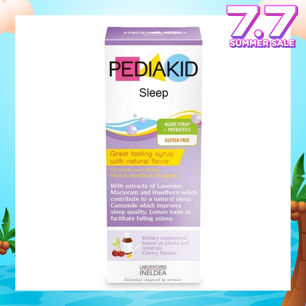 Gluten Free Agave Syrup + Probiotcs For Improving Sleep Quality Natural Cherry Flavour (From 6mths to 15yrs Old) 125ml (Expiry: Dec`2025)