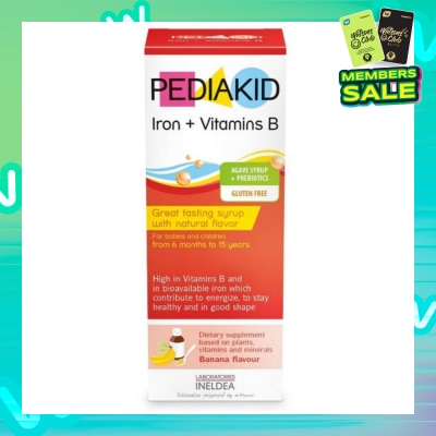 PEDIAKID Gluten Free Agave Syrup + Banana Flavoured Probiotics For Maintaining Health and Energize Body 125ml
