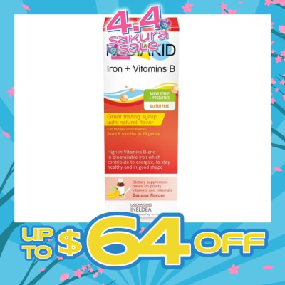 PEDIAKID - Gluten Free Agave Syrup + Banana Flavoured Probiotics For Maintaining Health and Energize Body 125ml