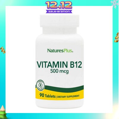 NATURE'S PLUS Vitamin B-12 500mg Tablet Gluten Free (High Potency) 90s