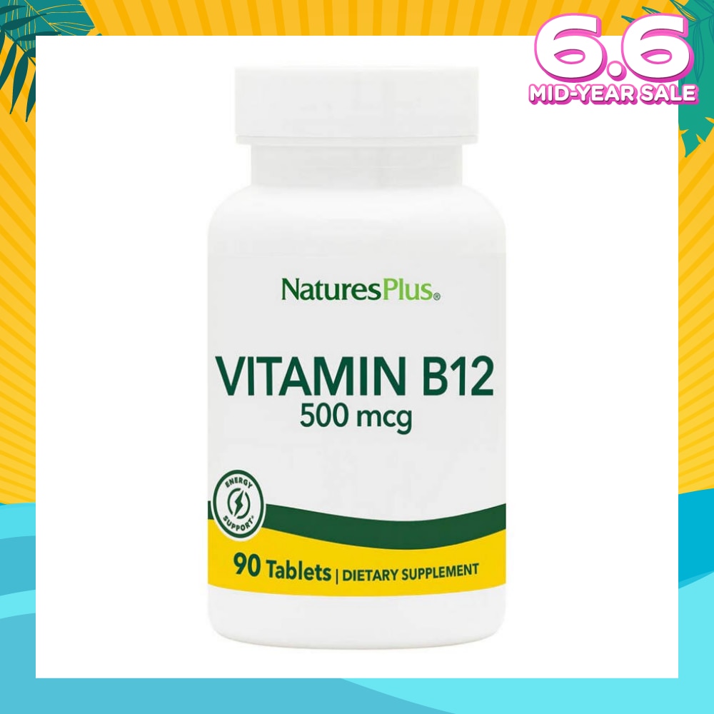 Vitamin B-12 500mg Tablet Gluten Free (High Potency) 90s