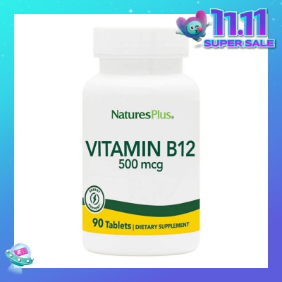 NATURE'S PLUS Vitamin B-12 500mg Tablet Gluten Free (High Potency) 90s