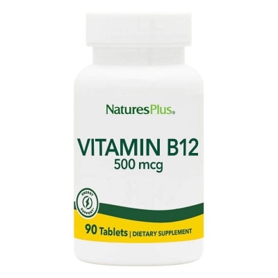 NATURE'S PLUS Vitamin B-12 500mg Tablet Gluten Free (High Potency) 90s