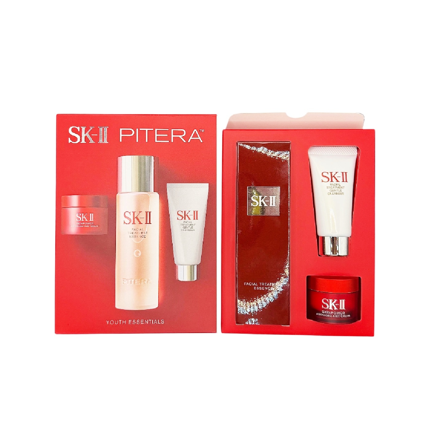 Pitera Youth Essentials Kit consists of Facial Treatment Gentle Cleanser 120g + Facial Treatment Essence 75ml + Skinpower Re New Airy Cream 15g image