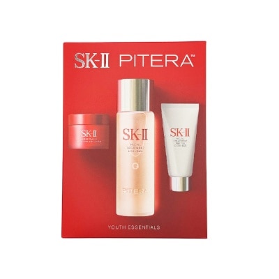 SK II Pitera Youth Essentials Kit consists of Facial Treatment Gentle Cleanser 120g + Facial Treatment Essence 75ml + Skinpower Re New Airy Cream 15g image
