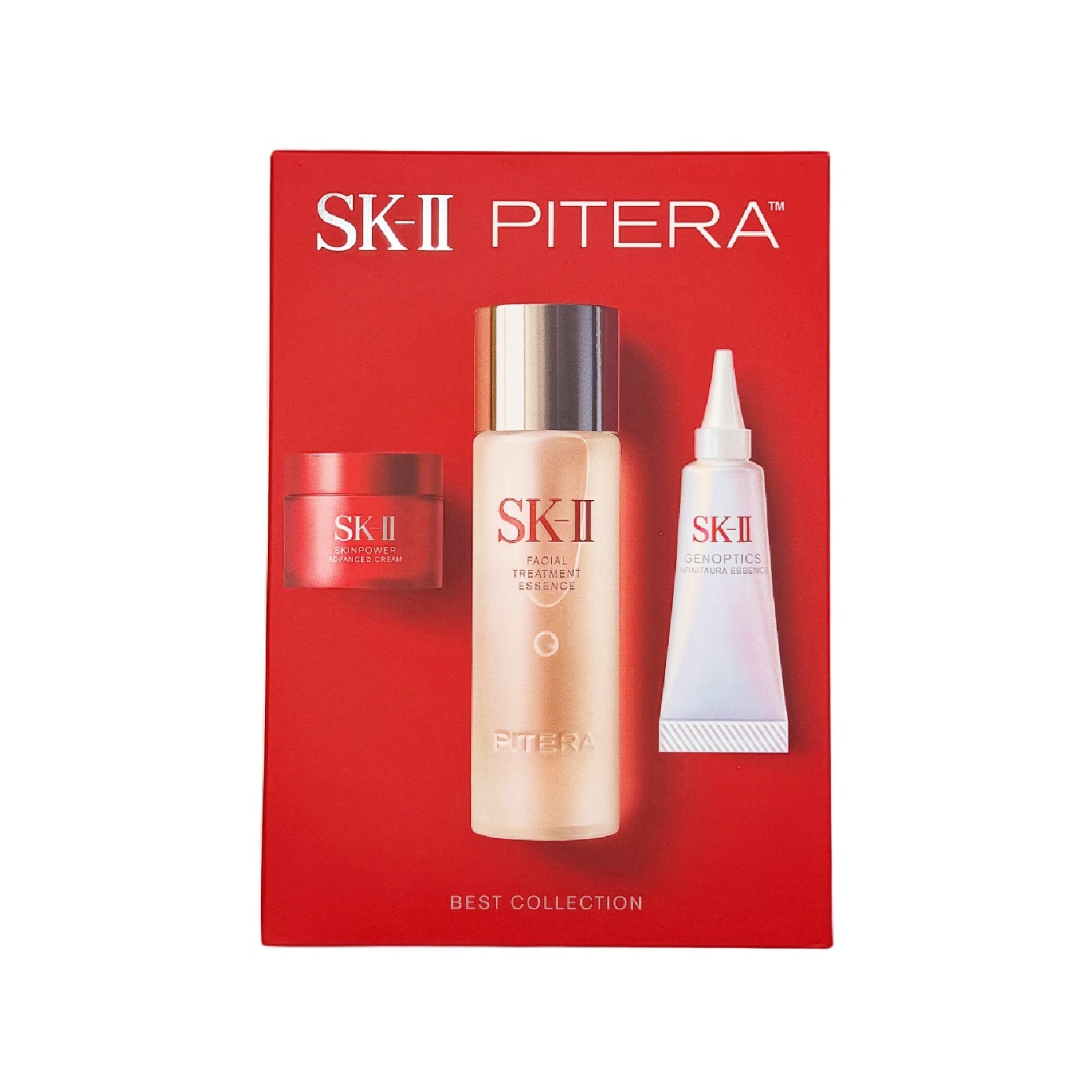 Pitera Best Collection Kit consists of Facial Treatment Essence 75ml + Genoptic InfinitAura Essence 10g + Skinpower Re New Airy Cream 15g image