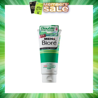 MEN'S BIORE - Double Acne Control Facial Wash