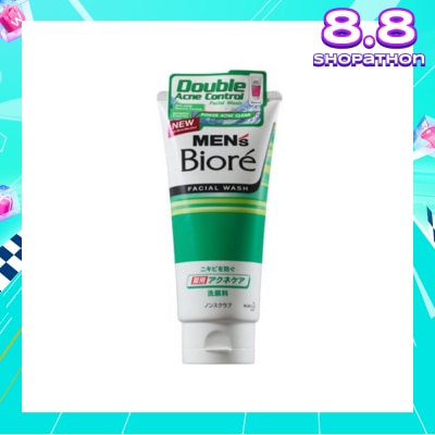 MEN'S BIORE Double Acne Control Facial Wash