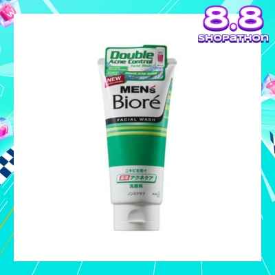 MEN'S BIORE Double Acne Control Facial Wash