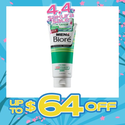 MEN'S BIORE - Double Acne Control Facial Wash