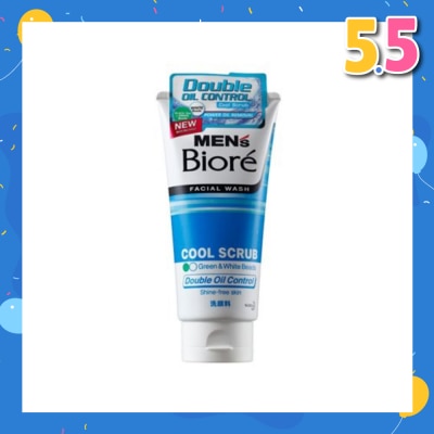 MEN'S BIORE Double Oil Control Cool Scrub