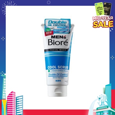 MEN'S BIORE Double Oil Control Cool Scrub