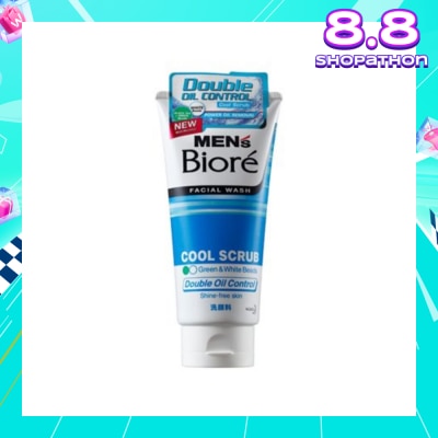 MEN'S BIORE Double Oil Control Cool Scrub