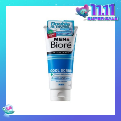 MEN'S BIORE Double Oil Control Cool Scrub