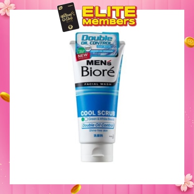 MEN'S BIORE Double Oil Control Cool Scrub