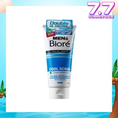 MEN'S BIORE Double Oil Control Cool Scrub