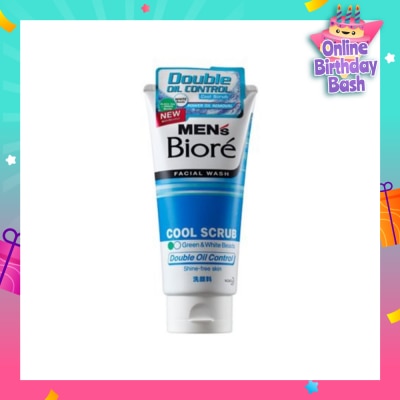MEN'S BIORE Double Oil Control Cool Scrub