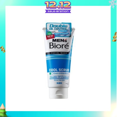 MEN'S BIORE Double Oil Control Cool Scrub