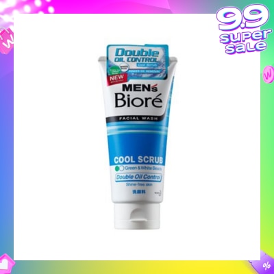 MEN'S BIORE Double Oil Control Cool Scrub
