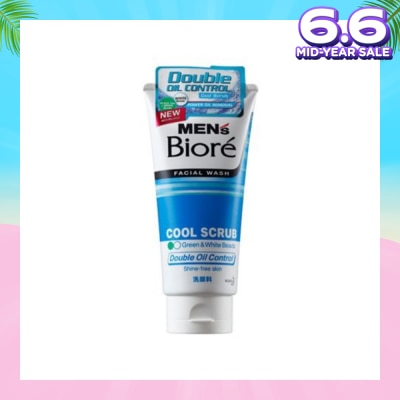 MEN'S BIORE Double Oil Control Cool Scrub
