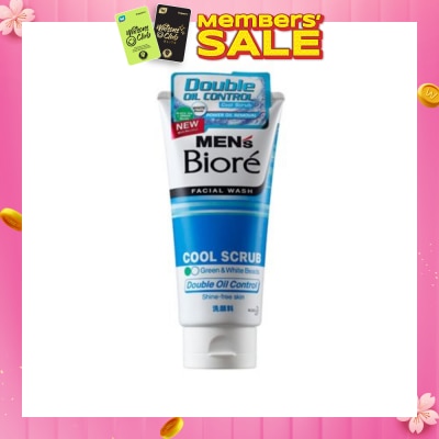 MEN'S BIORE Double Oil Control Cool Scrub