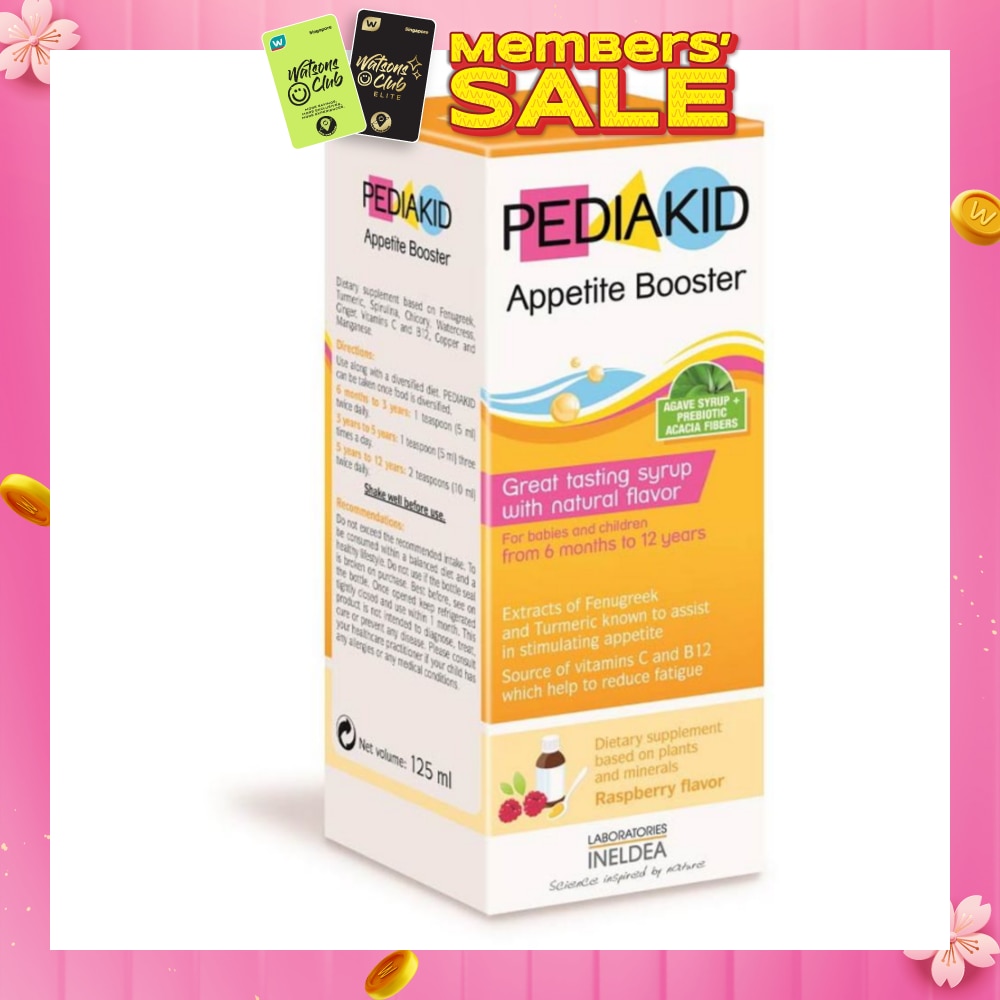 Appetite Booster Great Tasting Syrup Dietry Supplement Raspberry Flavour (From 6mths to 12yrs old) 125ml