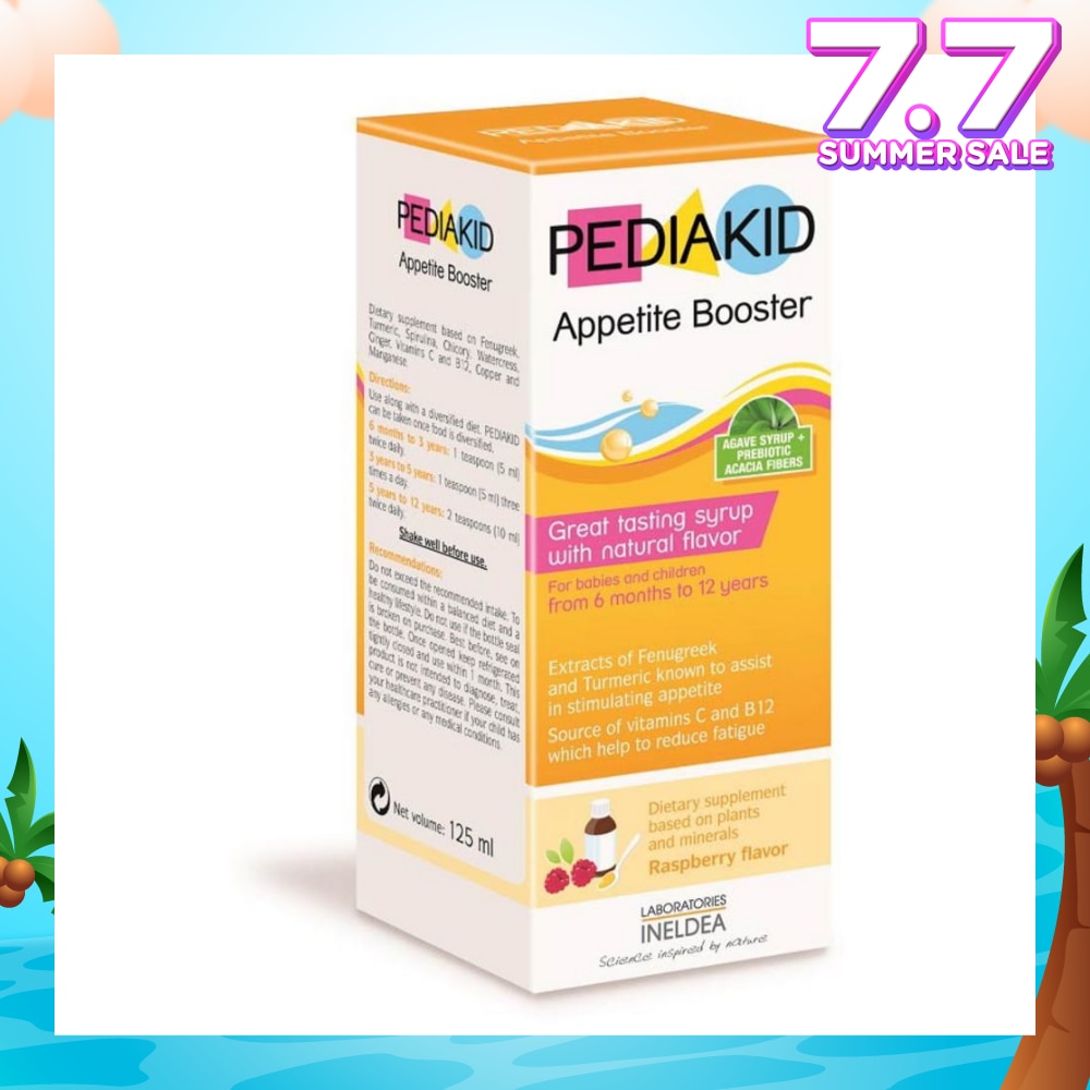 Appetite Booster Great Tasting Syrup Dietry Supplement Raspberry Flavour (From 6mths to 12yrs old) 125ml
