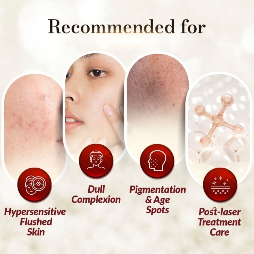 Le Revital Intense Cell Activator (Anti-Aging Serum with Placenta Peptides + Healing Skin Essence to Repair + Firm + Soothe for Fair & Radiant Skin ) 6ml x 4s