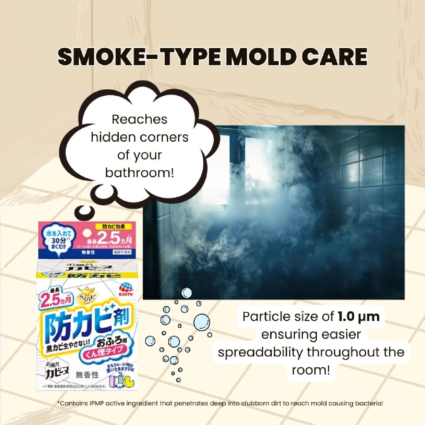 Mould Prevention Fumigator for Bathroom (Unscented) 170g