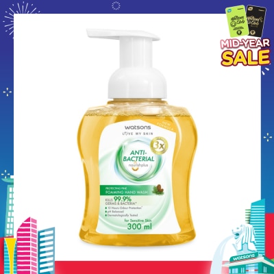 WATSONS Anti-Bacterial Protecting Fine Foaming Hand Wash (For Sensitive Skin) 300ml