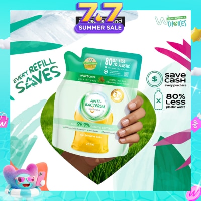 WATSONS - Anti-Bacterial Protecting Fine Foaming Hand Wash Refill Pack (For Sensitive Skin) 285ml