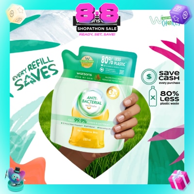WATSONS - Anti-Bacterial Protecting Fine Foaming Hand Wash Refill Pack (For Sensitive Skin) 285ml