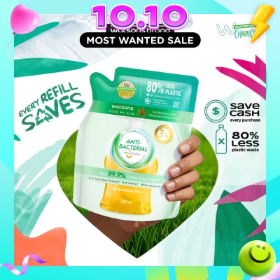 WATSONS Anti Bacterial Protecting Fine Foaming Hand Wash Refill Pack (For Sensitive Skin) 285ml image