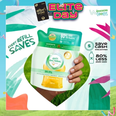 WATSONS - Anti-Bacterial Protecting Fine Foaming Hand Wash Refill Pack (For Sensitive Skin) 285ml